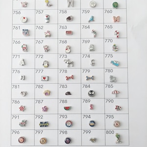 Floating charms for living memory locket
