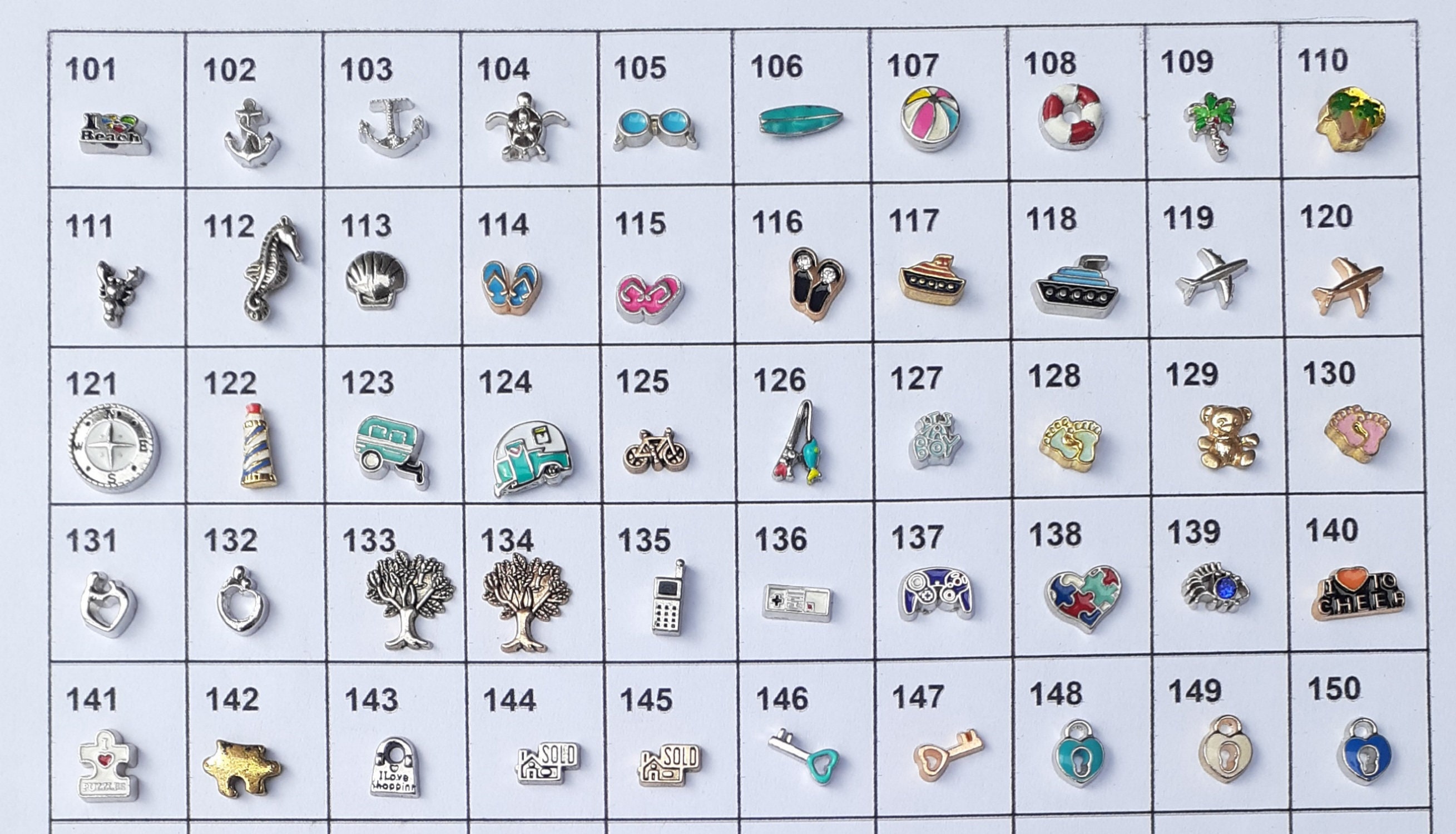 FASHION FLOATING CHARMS, Floating Charms for Lockets, Fashion