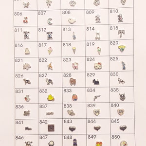 Floating charms for living memory lockets