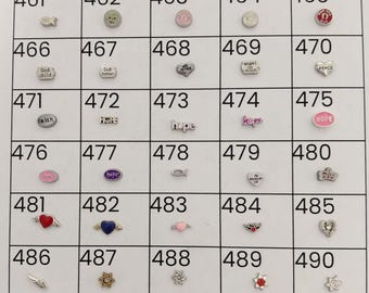 Floating charms for living memory lockets*SHIPS FREE*
