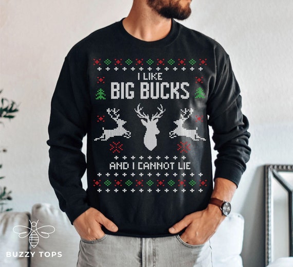 Deer hunting ugly christmas sweater 2025
