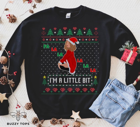 Alexis Creek Ugly Christmas Sweater alexis Quote Sweater i m A Little Bit bebe It s Cold Outside just Fold It In Santa Bebe holiday Fashion Etsy