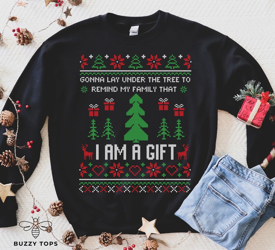 Ugly Christmas Sweater, Rude Christmas Sweatshirt, Ugly Christmas Party