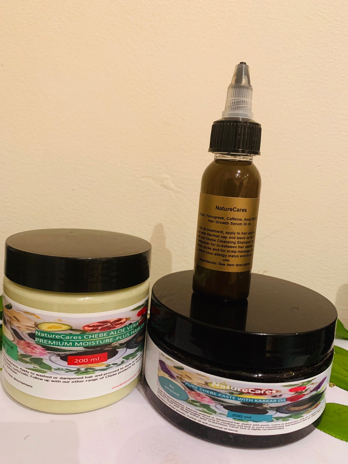 NatureCares Chebe Luxury Hair Growth Kit Chebe Paste Chebe Etsy Italia