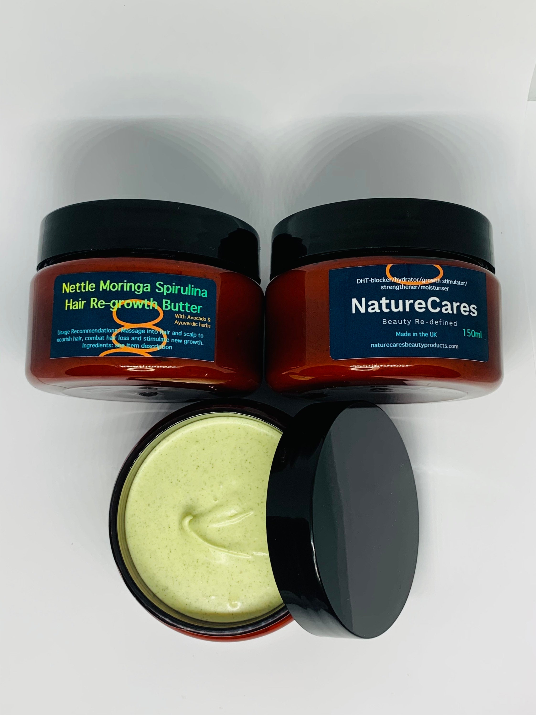 N/cares Nettle Moringa Spirulina Hair Regrowth Butter Vit. E Etsy Canada