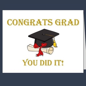 Carte imprimable GRADUATION/Téléchargement instantané/Félicitations Grad/ pdf/cadeau diplômé/obtention du diplôme collégial/diplômé du secondaire/carte de félicitations