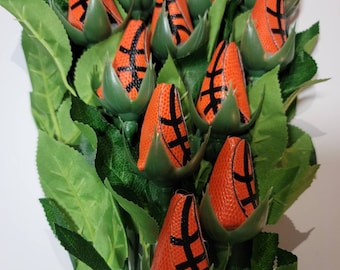 Basketball Roses and Volleyball Roses Graduation Prom Homecoming Gift Mother's Day Senior Day Artificial Flower
