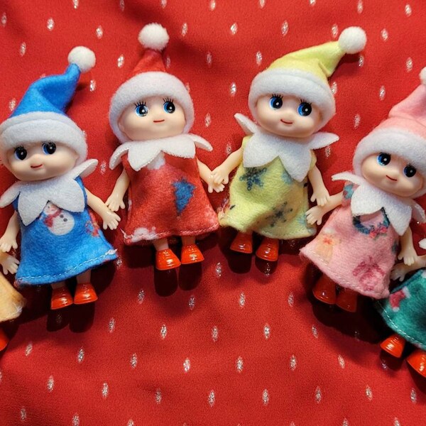 NEW! Baby Elf, Elf Baby, Toddler Elf, Elf Family All Colors. Elf Christmas, Elf doll. Furniture also available.