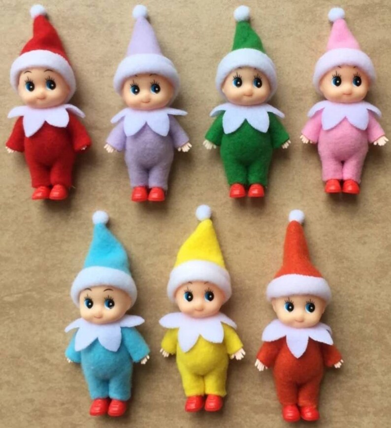 Lot of 7 Baby Elves One in each available color. Etsy