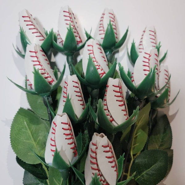 Baseball Roses Select Qty Baseball Gift Back to School