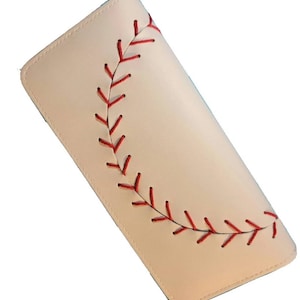 Cartera de cuero de béisbol
