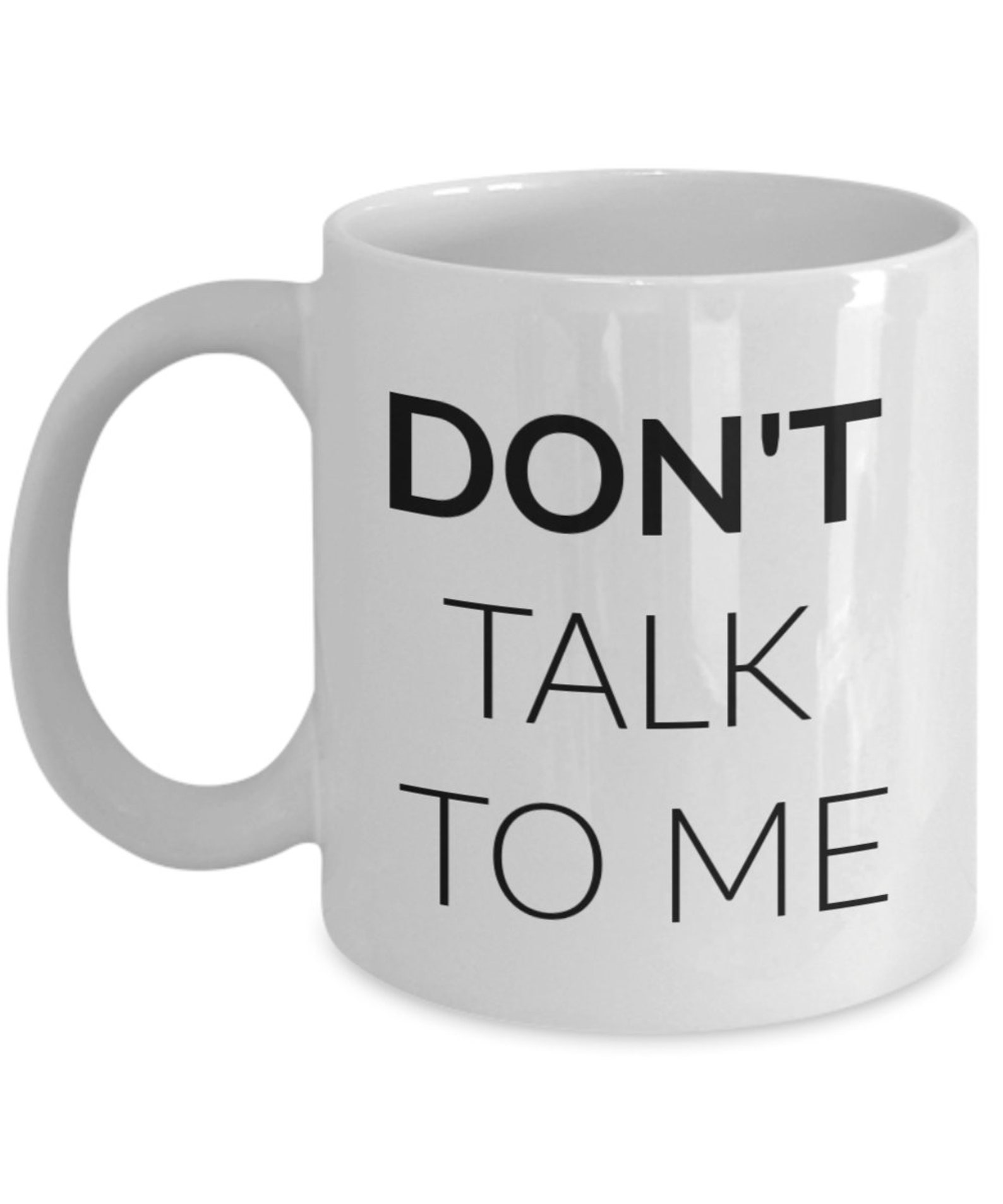 Dont talk to me coffee mug | Etsy