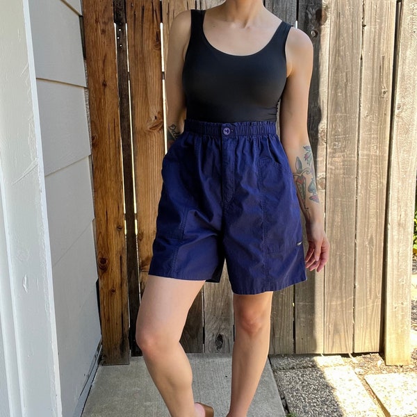 Vintage 1990s Cherokee Navy High Waisted Shorts, 29” Waist