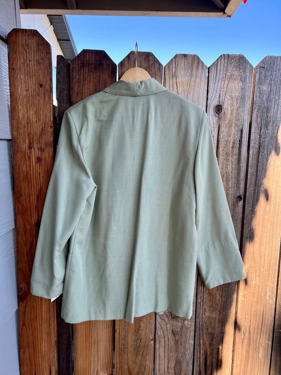 Vintage 1990s Christy Girl Green Lightweight Blaz… - image 10