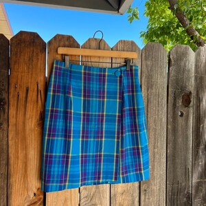 Jupe En Soie Casual Corner Années 90 - Taille 4 - Multicolore Rayée - Occasion