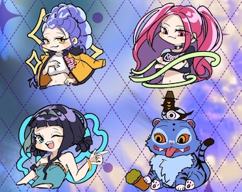 Demon fighter girl group and Tiger Pin