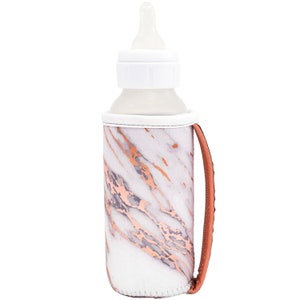 Baby Bottle Wrap - Baby Bottle Holder - Bottle Holder - Bottle Wrap - Baby Gift - Baby Bottle Cover - Bottle Cozy - Dr Browns - Rose Gold