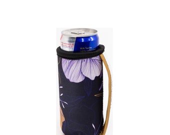 Royal Floral Slim Can Sleeve | Skinny Luxury Flower Can Insulator for Picnics, Beach Outings, Parties | Unique Gift for Mom, Wife, Her