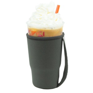 Solid Green Cold Beverage Cozy|Green Cozy |Large Cold Beverage With Handle |Beverage Insulators|Cold Beverage Holder|Solid Green