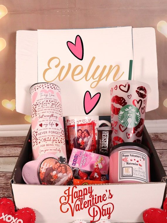 Valentines Gifts Box Valentine Gift for Her Starbucks Valentine's Day Gift  Box Lovers Gift Box Starbucks Cup Gift Set 