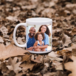 15oz Custom Photo Mug, Personalized Photo on Mug, Ceramic Coffee Mug, Custom Mug Photo, Mug Birthday Gift, Colourful Custom Mug image 3