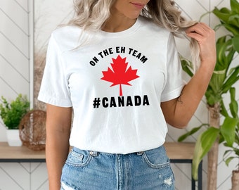 Canada Day T-shirt, Canada Hockey T-shirt, White Canada T-shirt, Unisex Canadian T-shirt,Home of The Brave T-shirt, Kids Canada Day T-shirt!