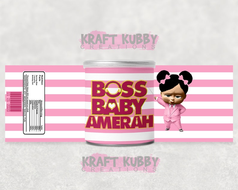 Party Templates DIGITAL OR PRINTED Party Treats Custom Canned Chips Labels Party Favors Personalized Pringles Can Labels
