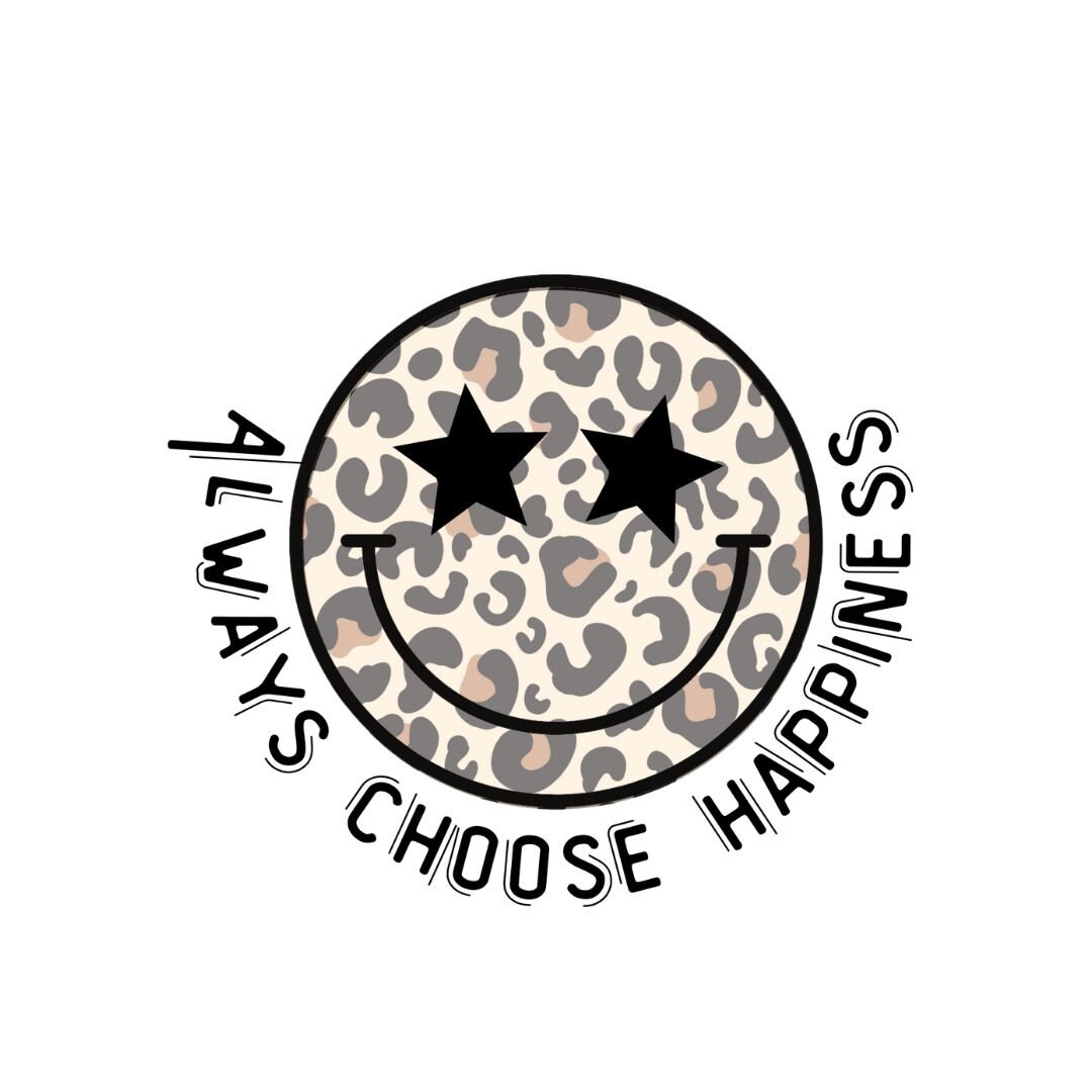 Always Choose Happiness Cheetah PNG - Etsy