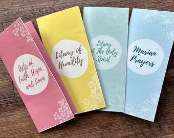 Catholic Prayer Card Bundle | Confirmation, RCIA, First Holy Communion, Catholic school student or teacher Gift | Digital Download