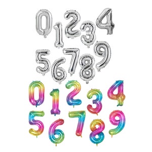 40 in. Number Foil Balloons for Birthday Parties | Anniversaries | Graduation