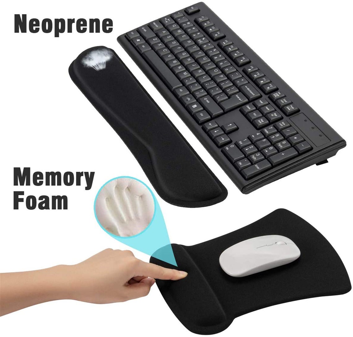 Ergonomic Keyboard Wrist Rest Pad and Mouse Wrist Rest Support Etsy