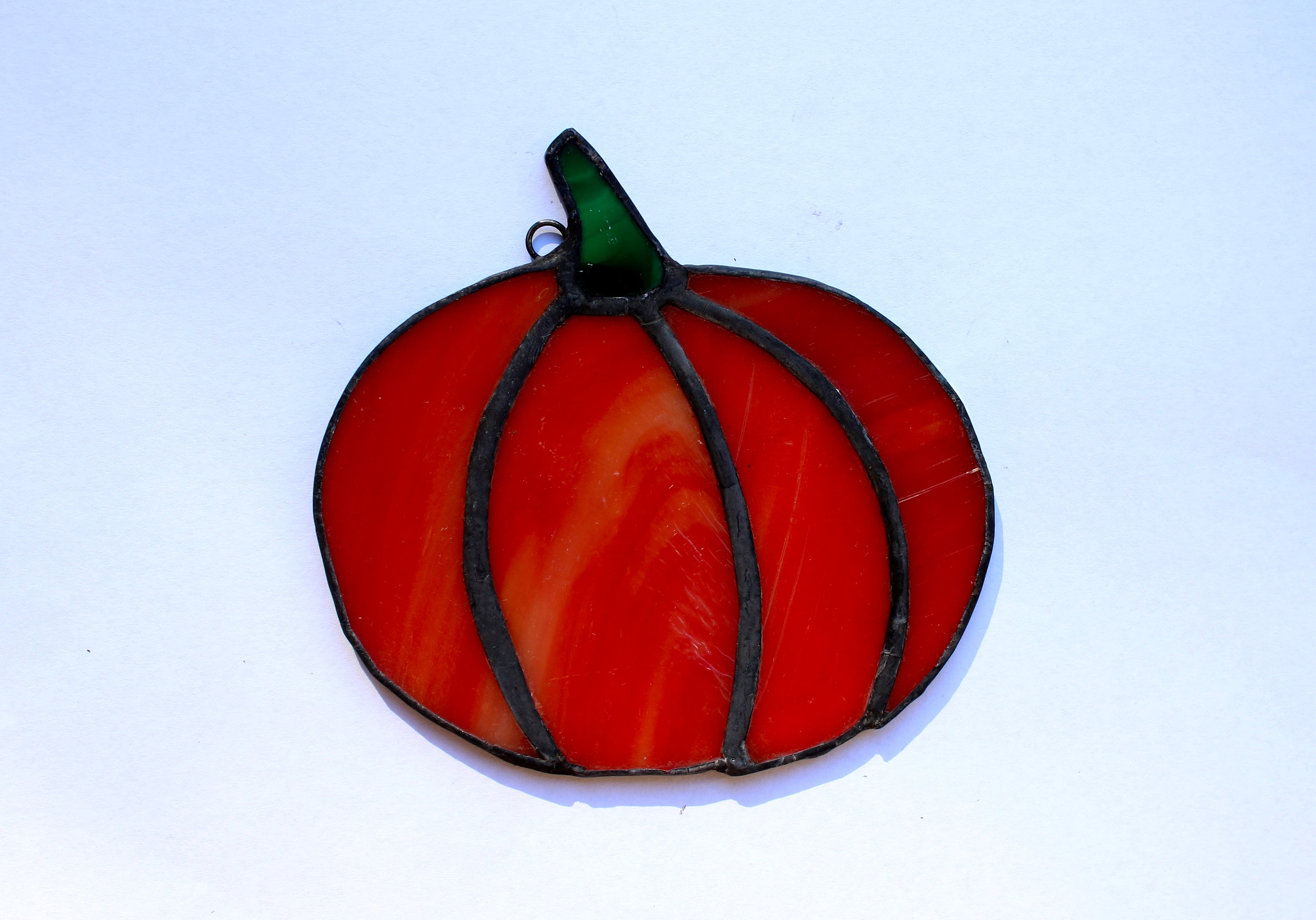 Stained Glass Pumpkin Suncatcher Etsy