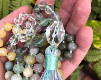 The Journeymaker Mala - 108 bead ethically sourced crystal meditation and prayer beads