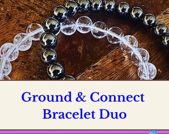 GROUND & CONNECT CRYSTAL Bracelet Duo