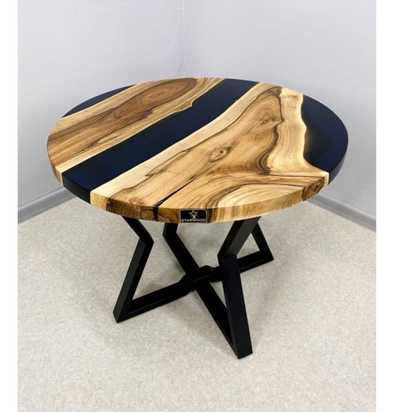 Live Edge Round Dining Table Etsy