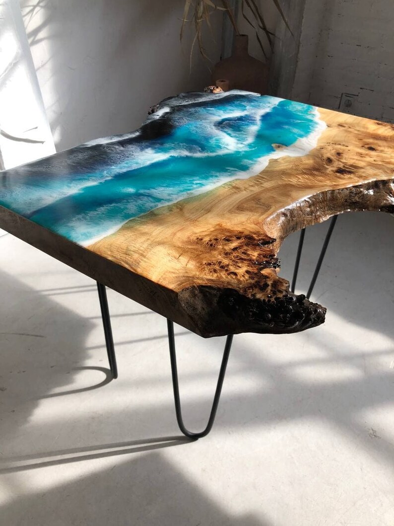Dining Table Epoxy Furniture Epoxy Resin Home Decor Epoxy Etsy