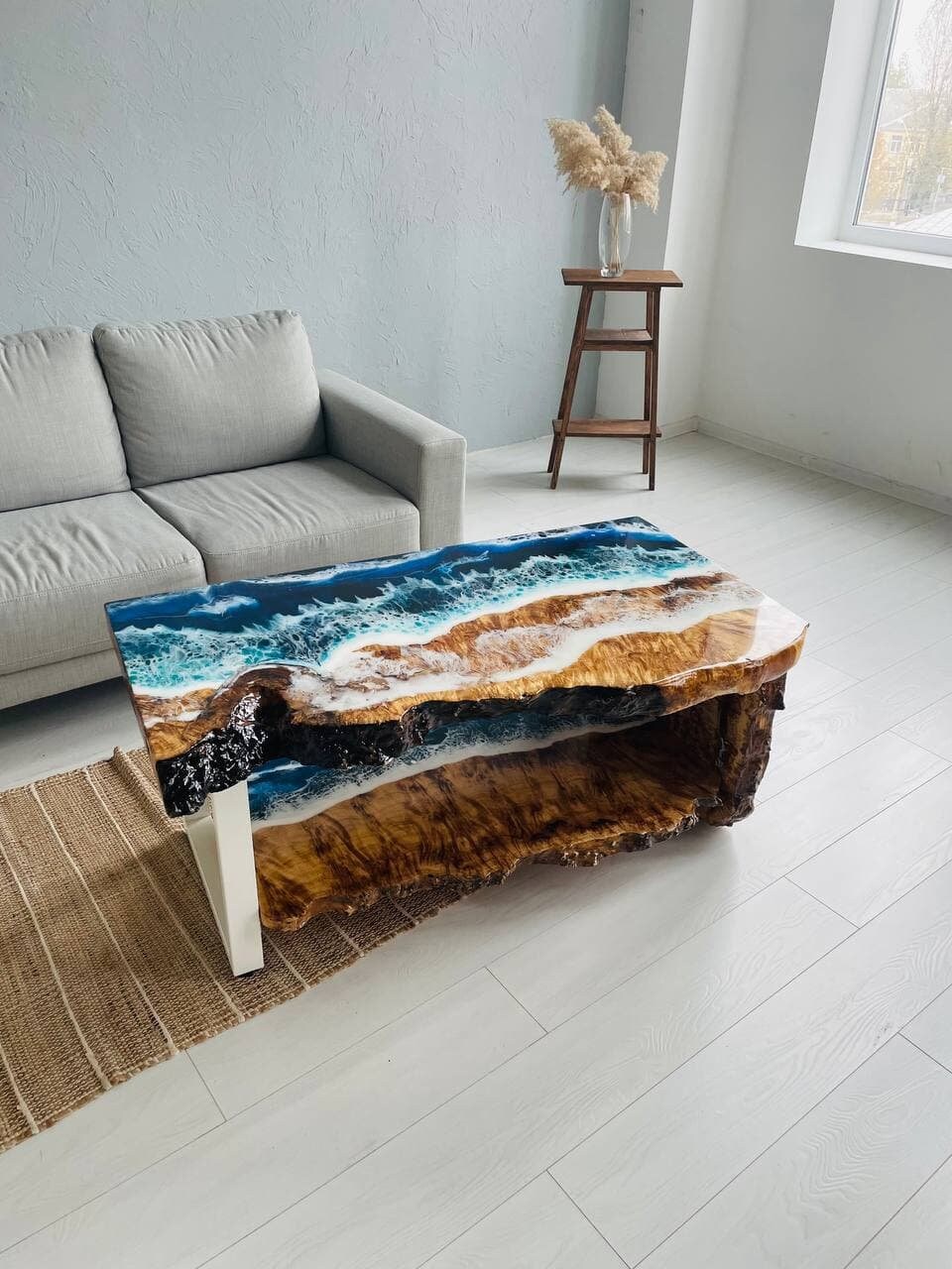 Ocean Epoxy Resin Table Modern Coffee Table Living Room | Etsy