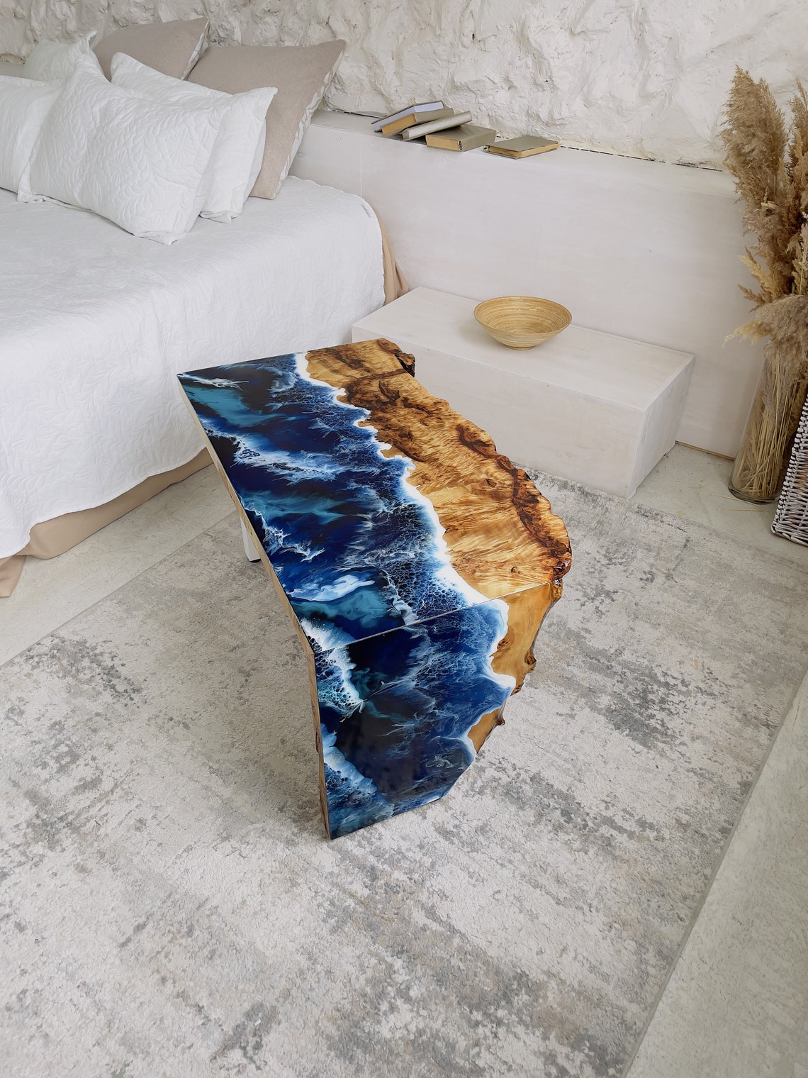 Resin Coffee Table Custom Wood Coffee Table Epoxy Resin Etsy