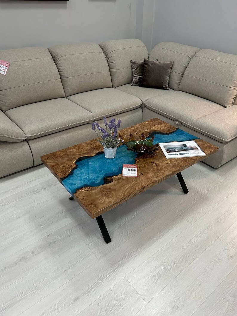 Custom Epoxy Coffee Table Ocean Resin Coffee Tables Live Etsy