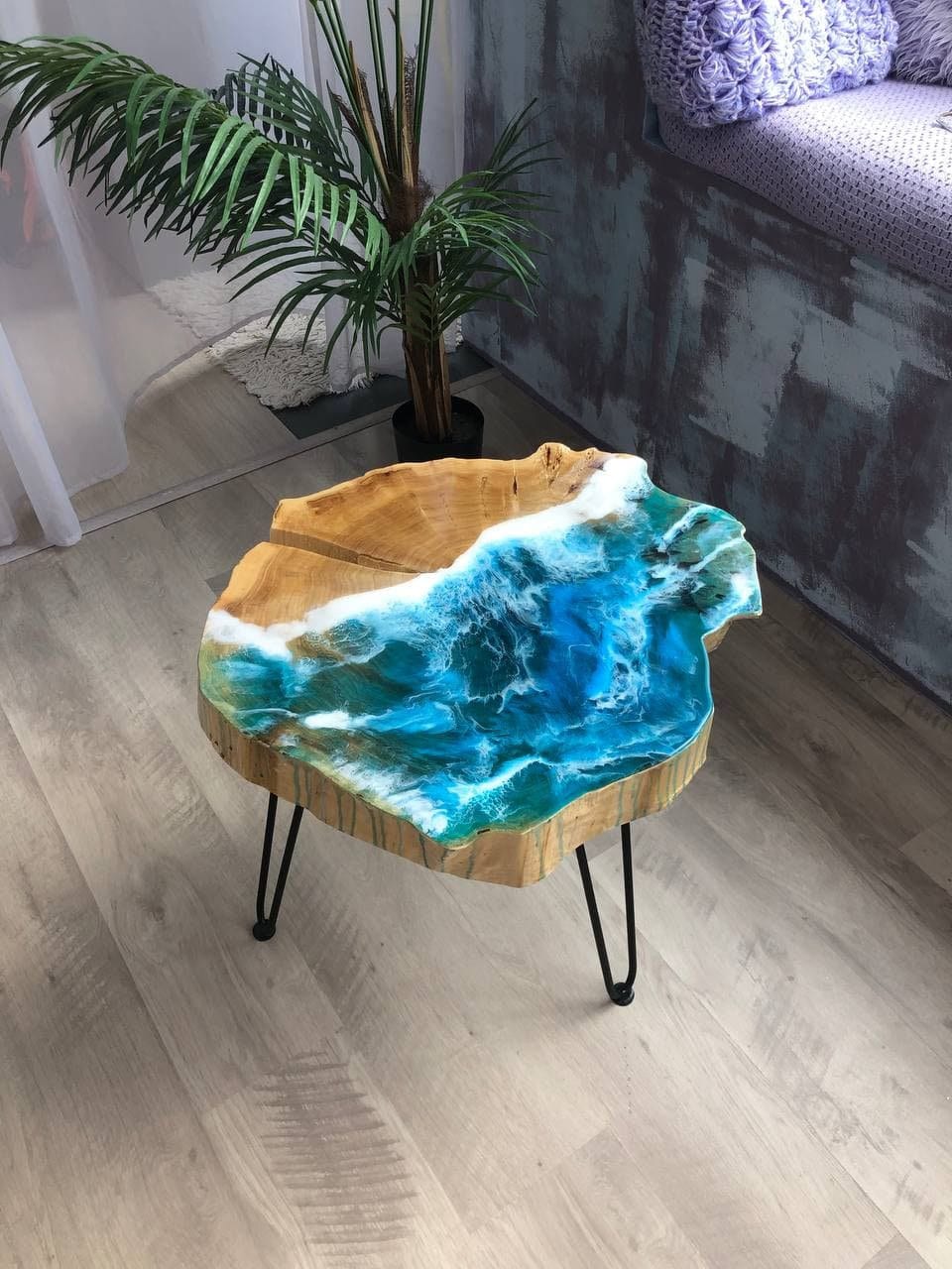 Epoxy Resin Coffee Table Epoxy Coffee Table Live Edge Table Etsy