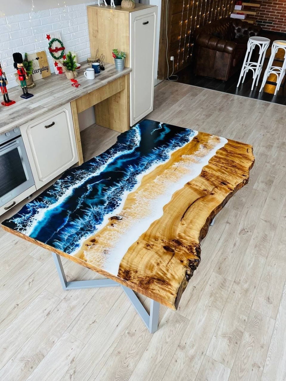 Epoxy Resin Dining Table, Dining Epoxy Table, Dining Kitchen Living ...