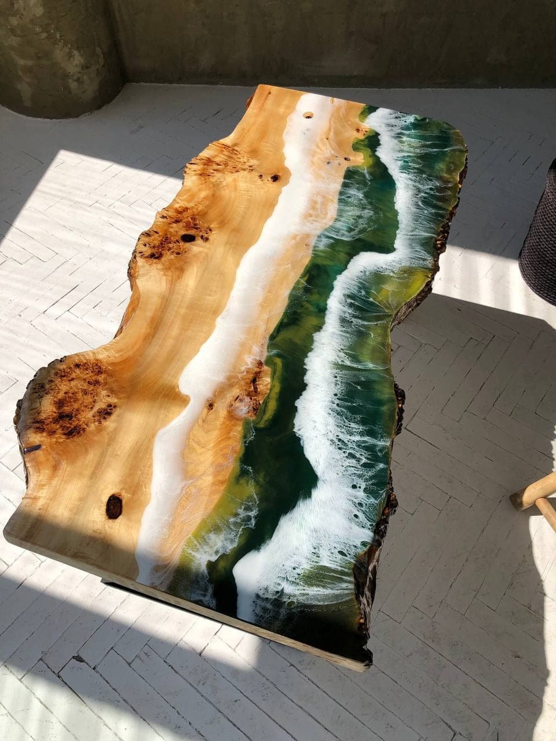 Faire Une Table Basse En Epoxy Table basse en résine époxy Table basse époxy Art de la | Etsy