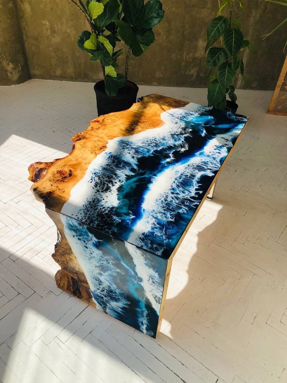 Epoxy Resin Coffee Table Ocean Coffee Table Custom Etsy