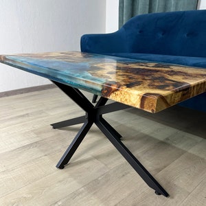 Stunning Rectangular Epoxy Resin Table, Coffee Table for Contemporary Living Room, Art Coffee Table, New Home Furniture, Modern Furniture