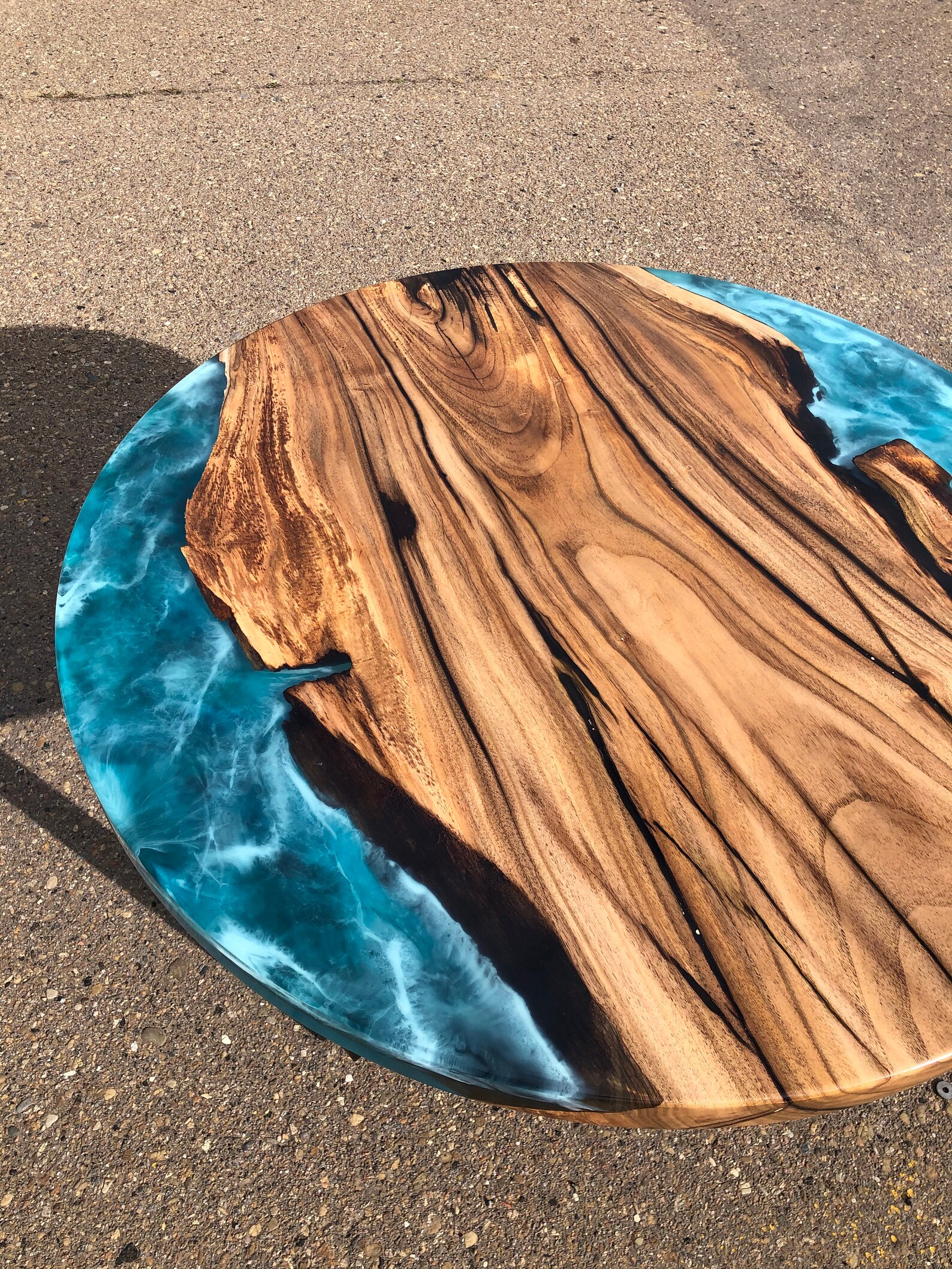 Epoxy Ocean Table Epoxy Ocean Coffee Table Resin Art Ocean Etsy