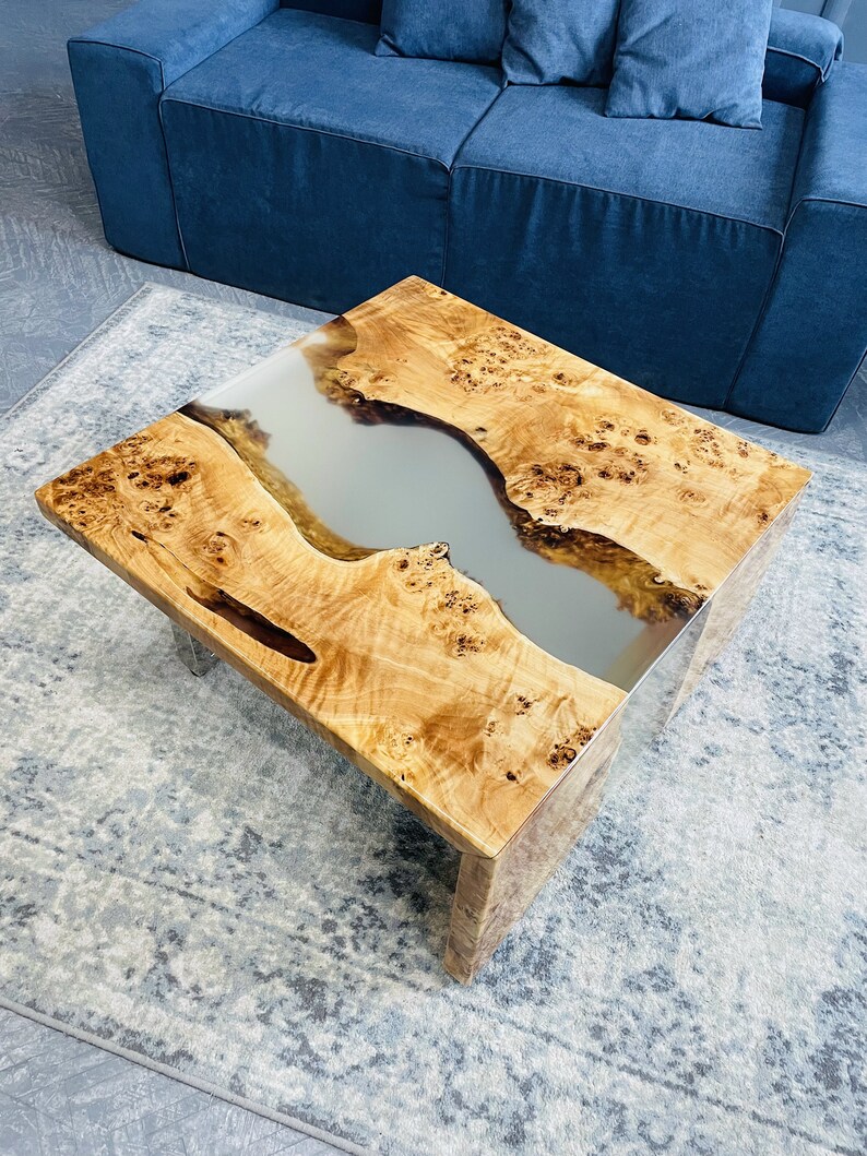 Dining Epoxy Table Wood Epoxy Resin Table Handmade Poplar Etsy
