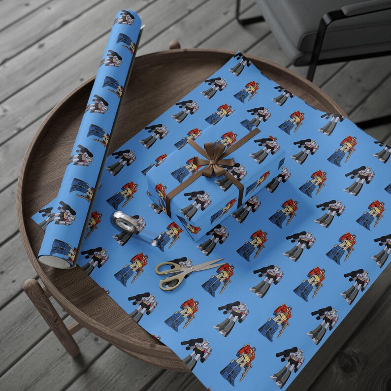 Transformers Wrapping Fun Transformers Wrapping Paper, Colorful Gift Wrap, Custom Gift ...