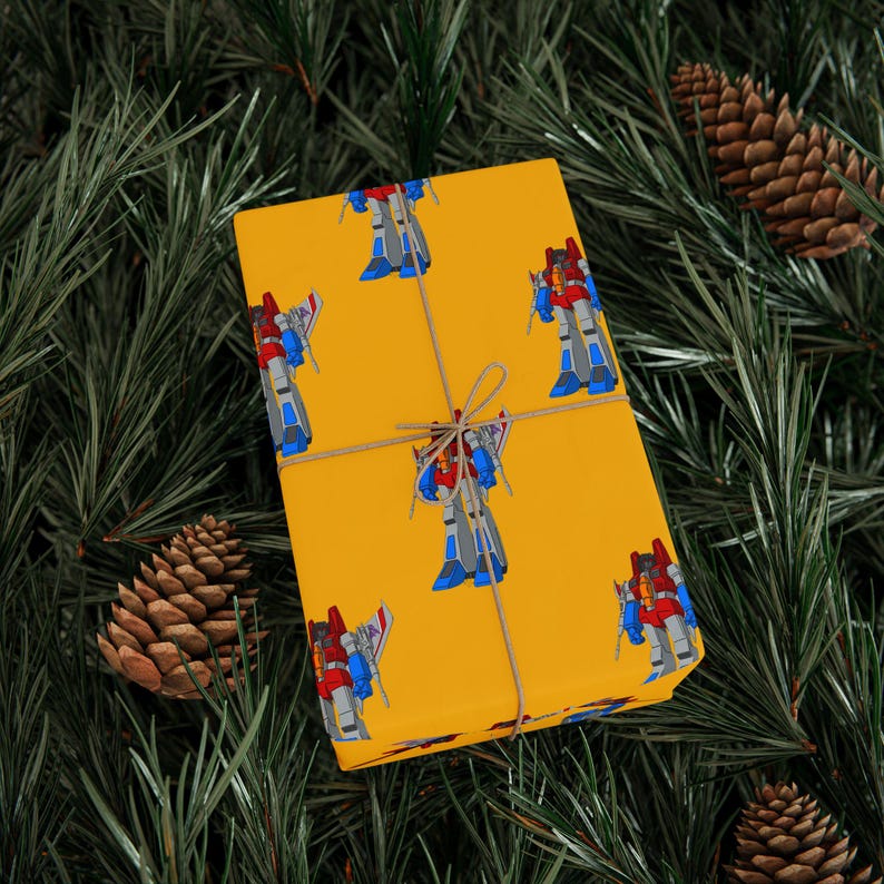 Transformers Wrapping Fun Transformers Wrapping Paper, Starscream Colorful Gift Wrap, Custom ...