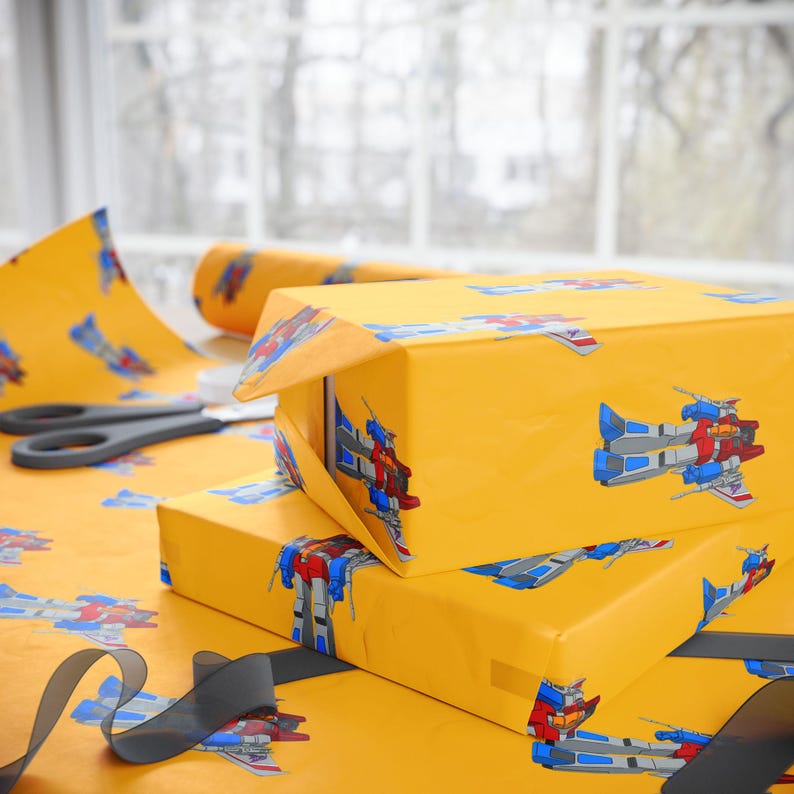 Transformers Wrapping Fun Transformers Wrapping Paper, Starscream Colorful Gift Wrap, Custom ...