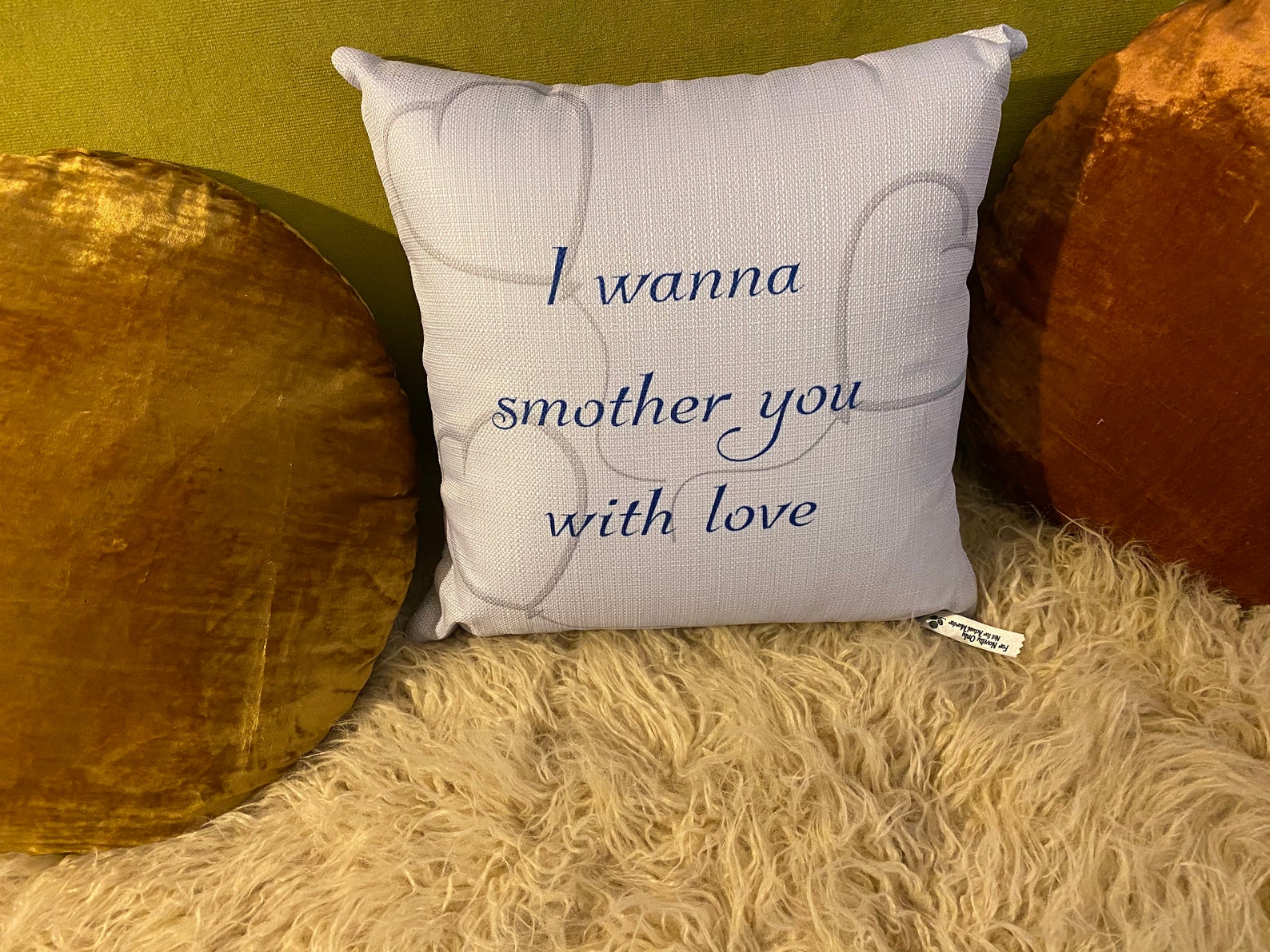 The With Love Smothering Pillow Novelty Pillow Dark Humor Etsy Italia